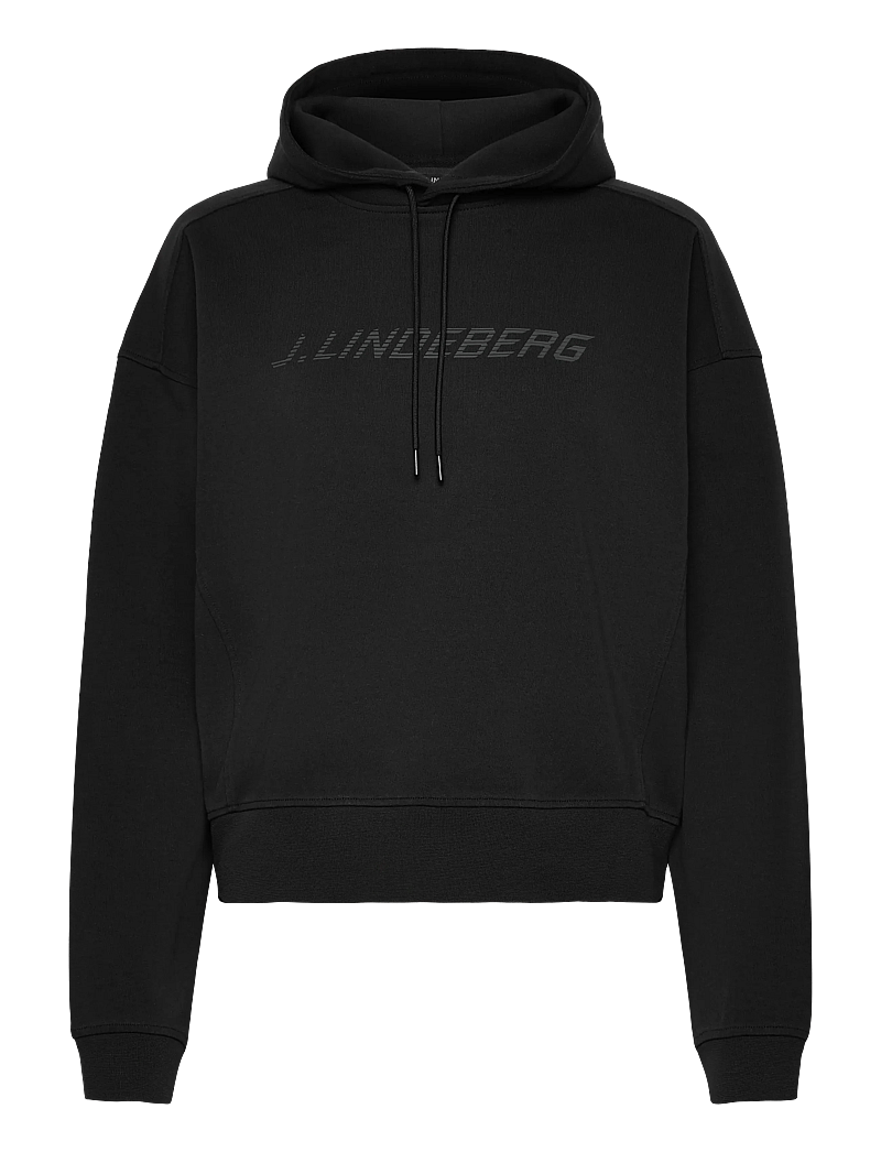 J. Lindeberg - Dawn Hoodie - huvtröjor - black - 1