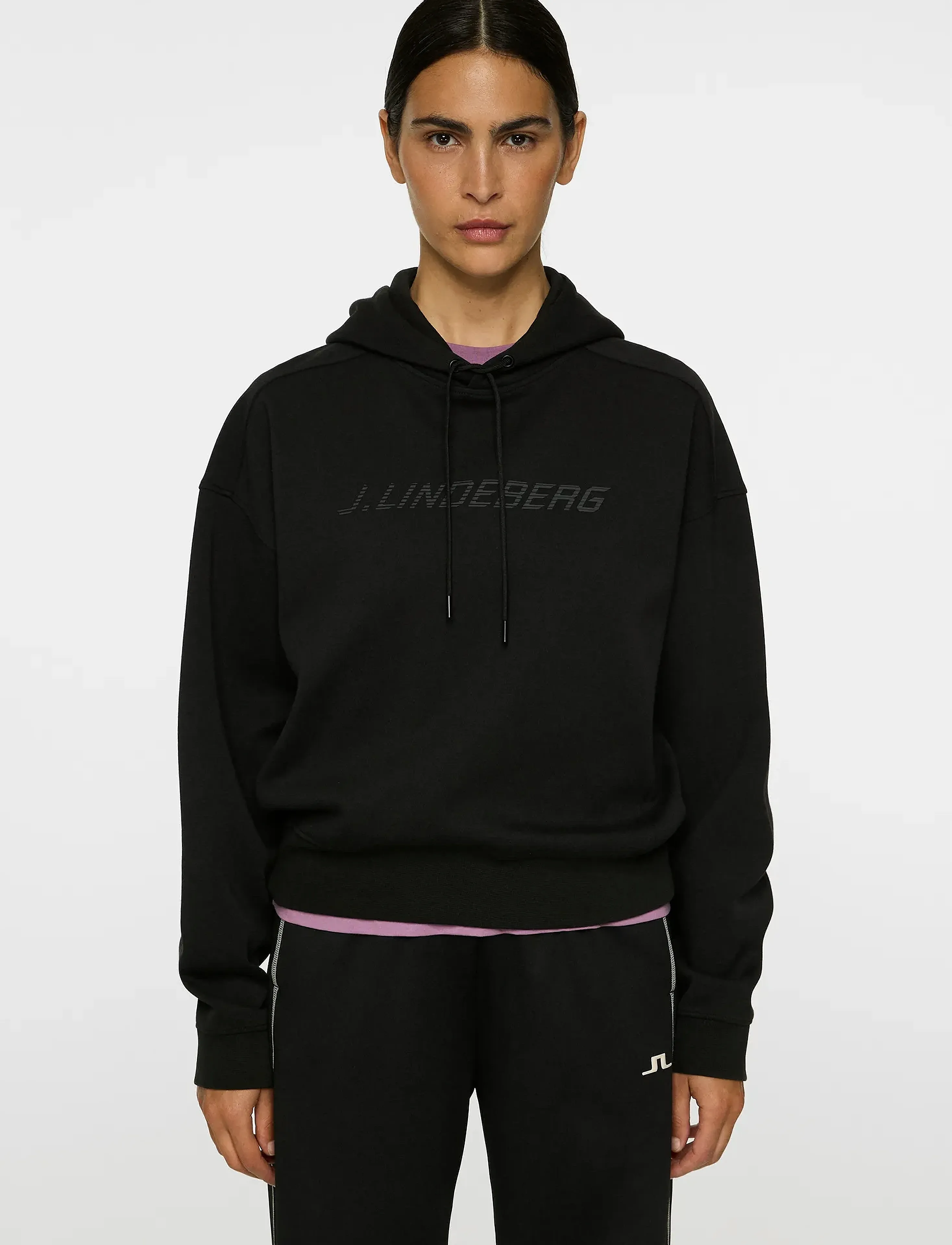 J. Lindeberg Dawn Hoodie, XS, Black, Sport Sweatshirts & Hoodies > Sport Hoodies, Dame