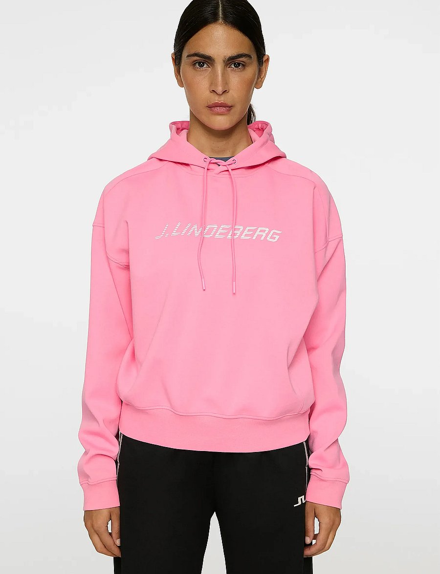 J. Lindeberg - Dawn Hoodie - hættetrøjer - eosine pink - 0