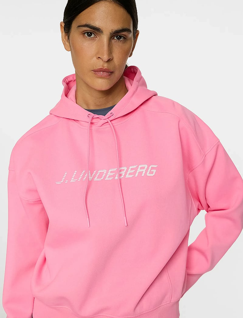 J. Lindeberg - Dawn Hoodie - huvtröjor - eosine pink - 5