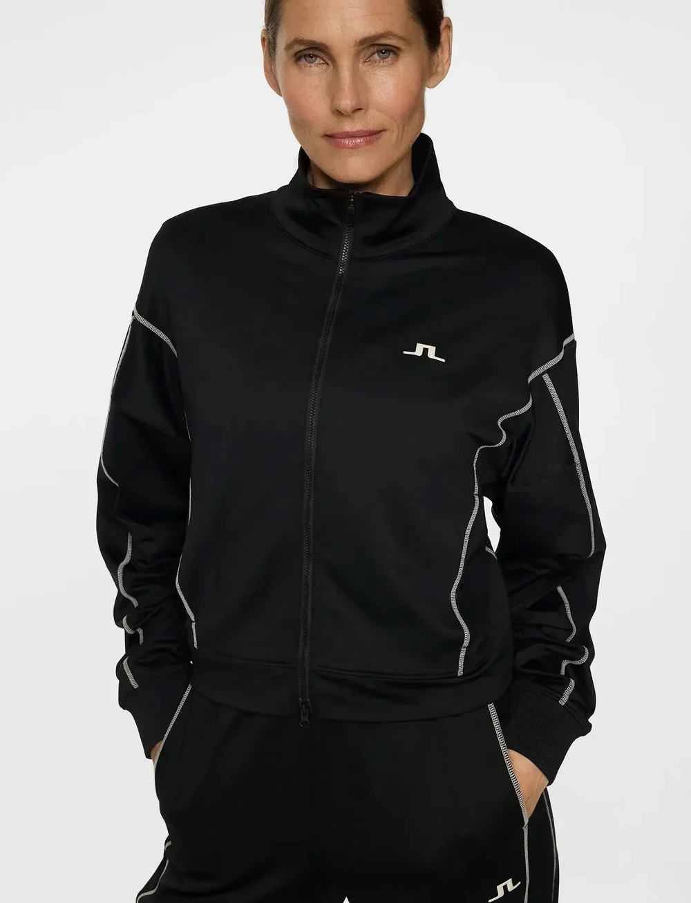 J. Lindeberg - Belinda Track Jacket - friluftsjackor - black - 5
