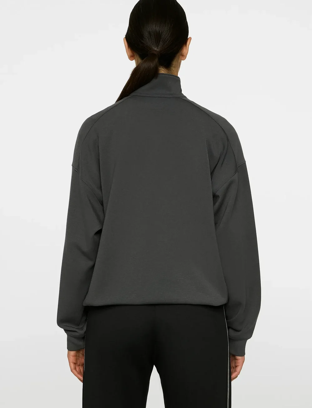 J. Lindeberg - Airy Zip Sweatshirt - hverdags stil - asphalt - 3