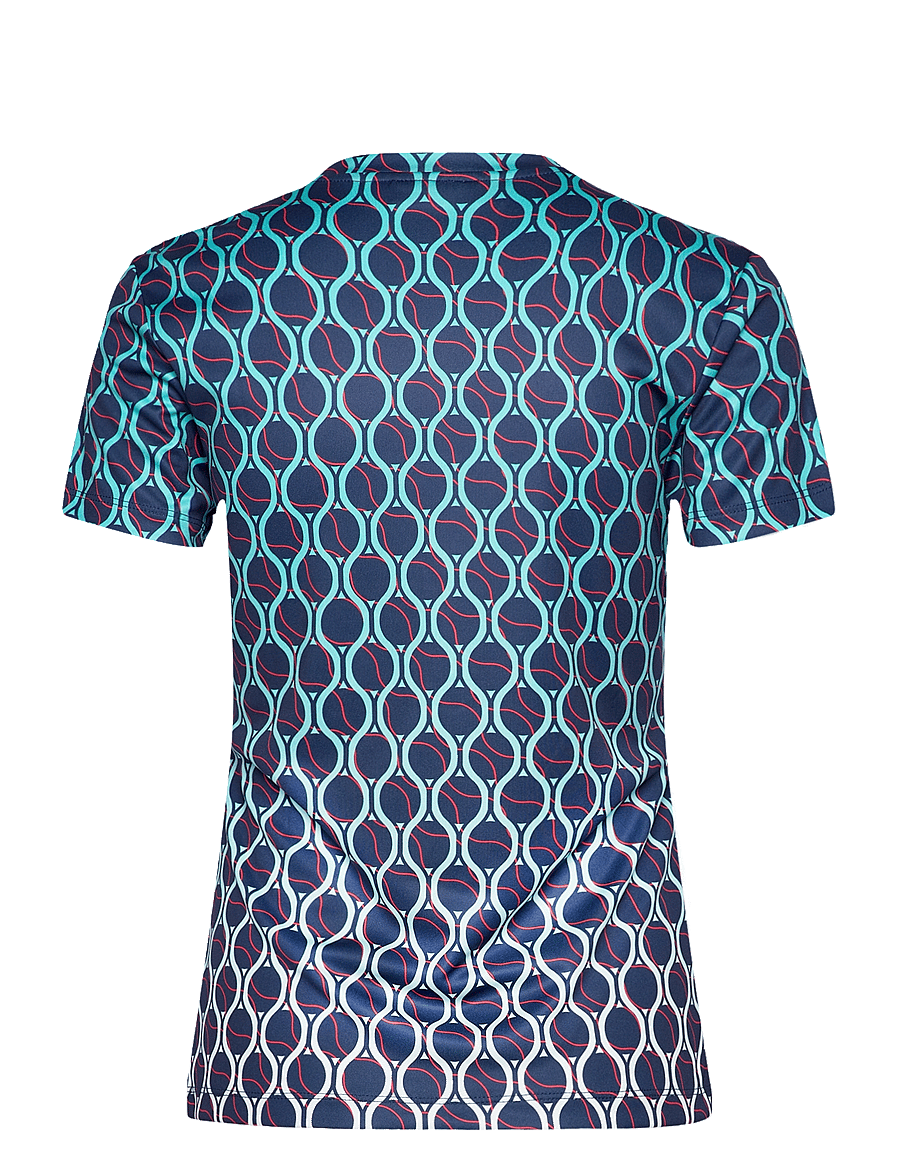 J. Lindeberg - Ada Printed T-shirt - racket fade estate - 2