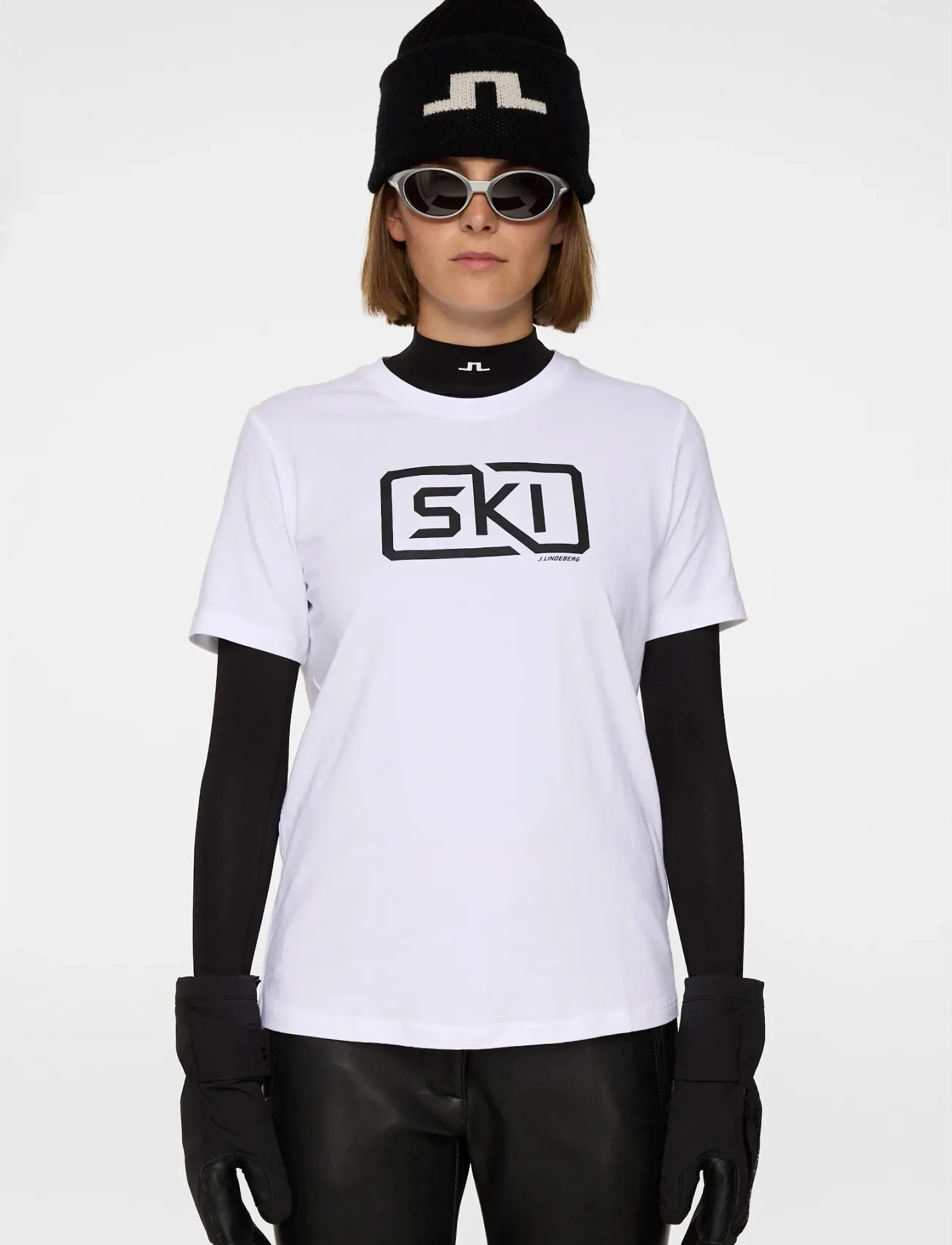 J. Lindeberg Malia T-Shirt, M, White, Sports Overdele & T-shirts > Sport T-shirts, Dame