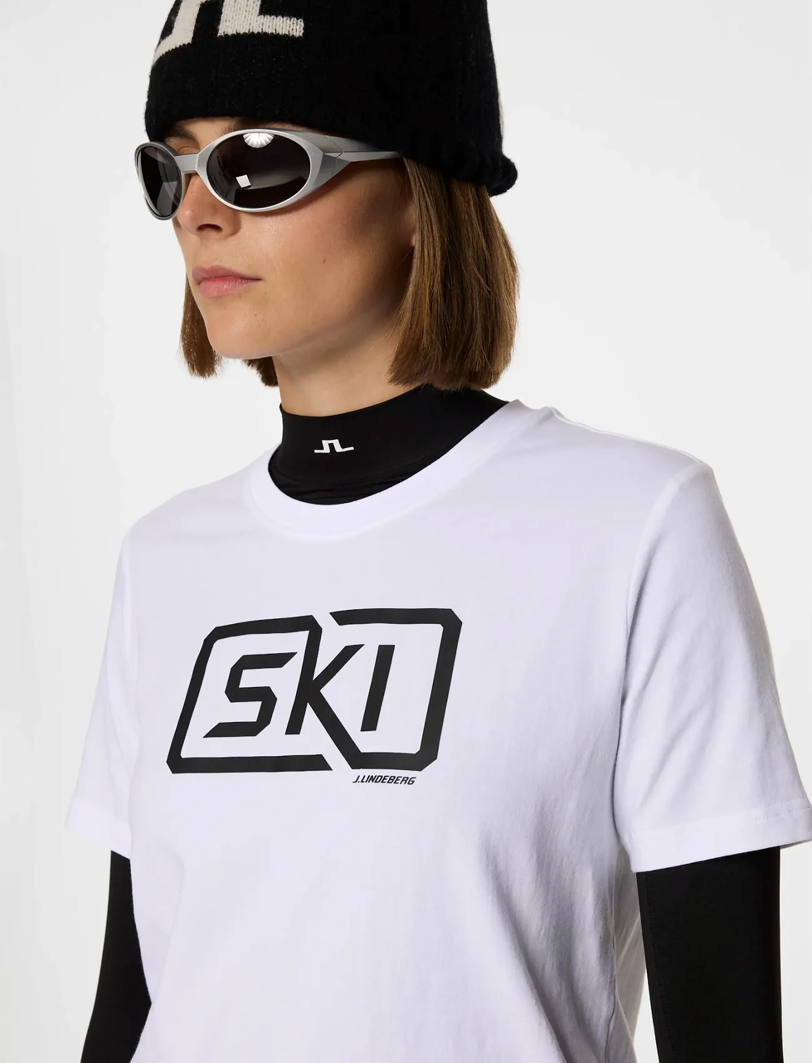 J. Lindeberg - Malia T-shirt - palaidinės ir marškinėliai - white - 5