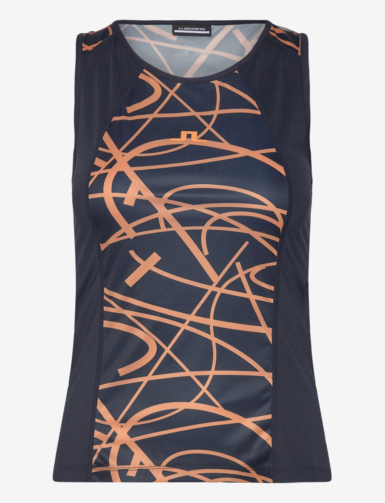 J. Lindeberg - Miria Printed Top - tank tops - court swirl navy mock m - 1
