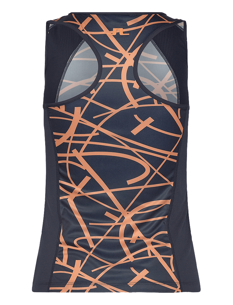 J. Lindeberg - Miria Printed Top - tank tops - court swirl navy mock m - 2