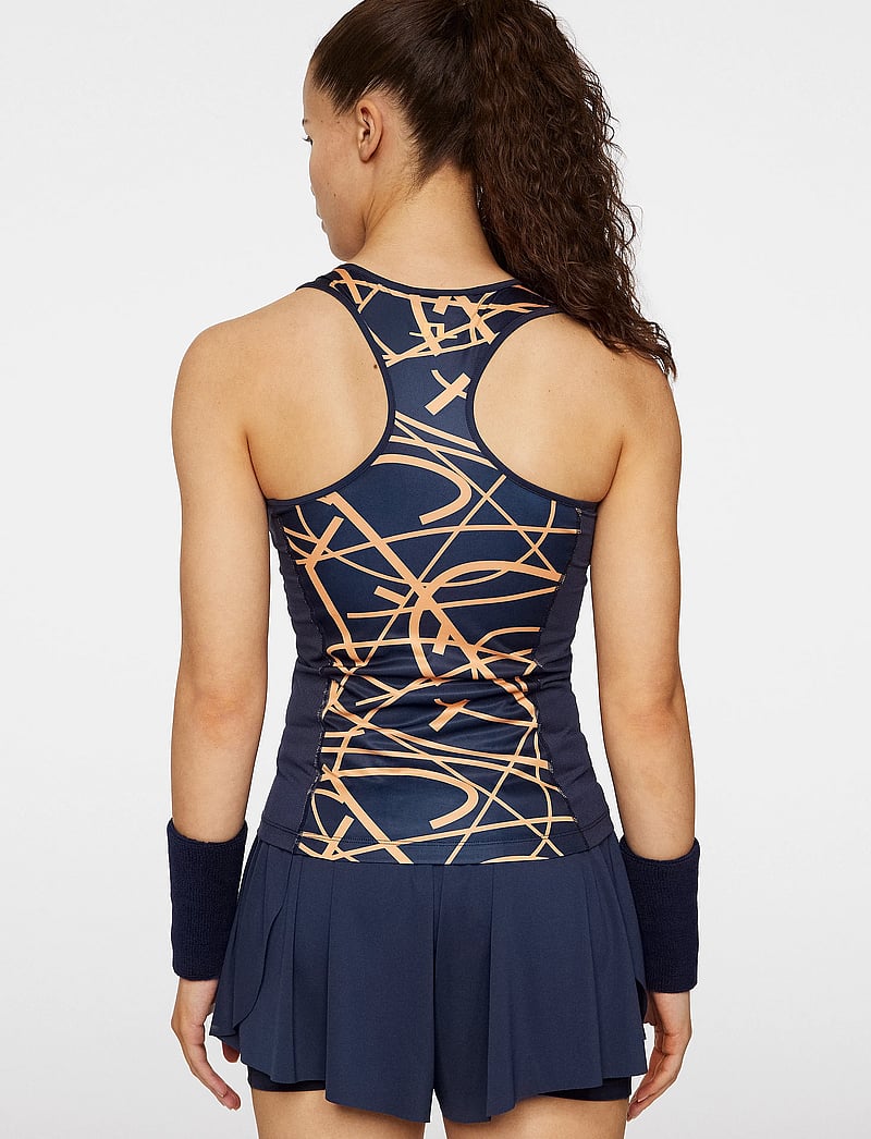 J. Lindeberg - Miria Printed Top - tank tops - court swirl navy mock m - 3