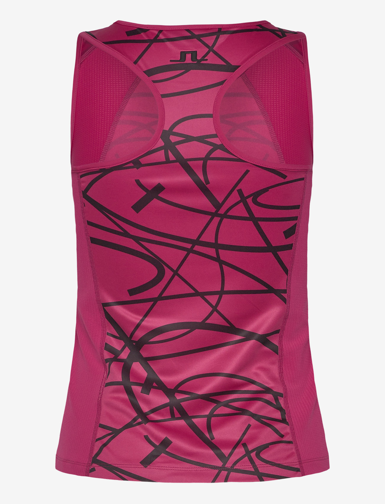 J. Lindeberg - Miria Printed Top - toppar & t-shirts - court swirl vivacious m - 2