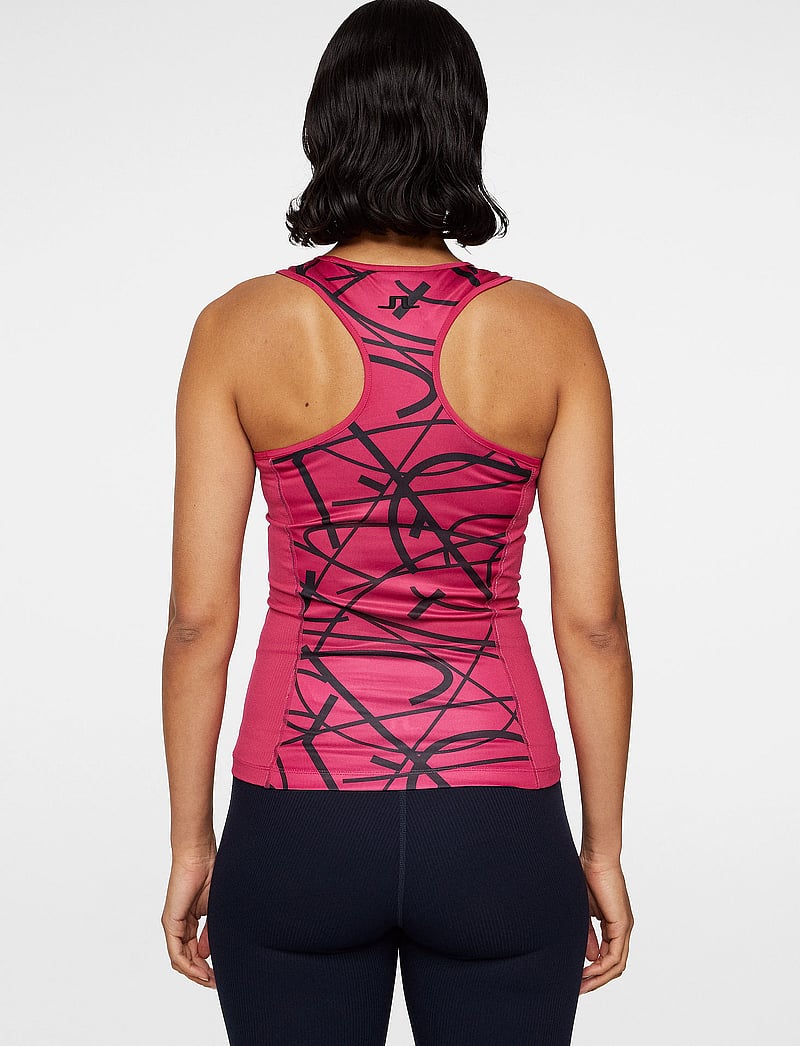 J. Lindeberg - Miria Printed Top - tank tops - court swirl vivacious m - 3