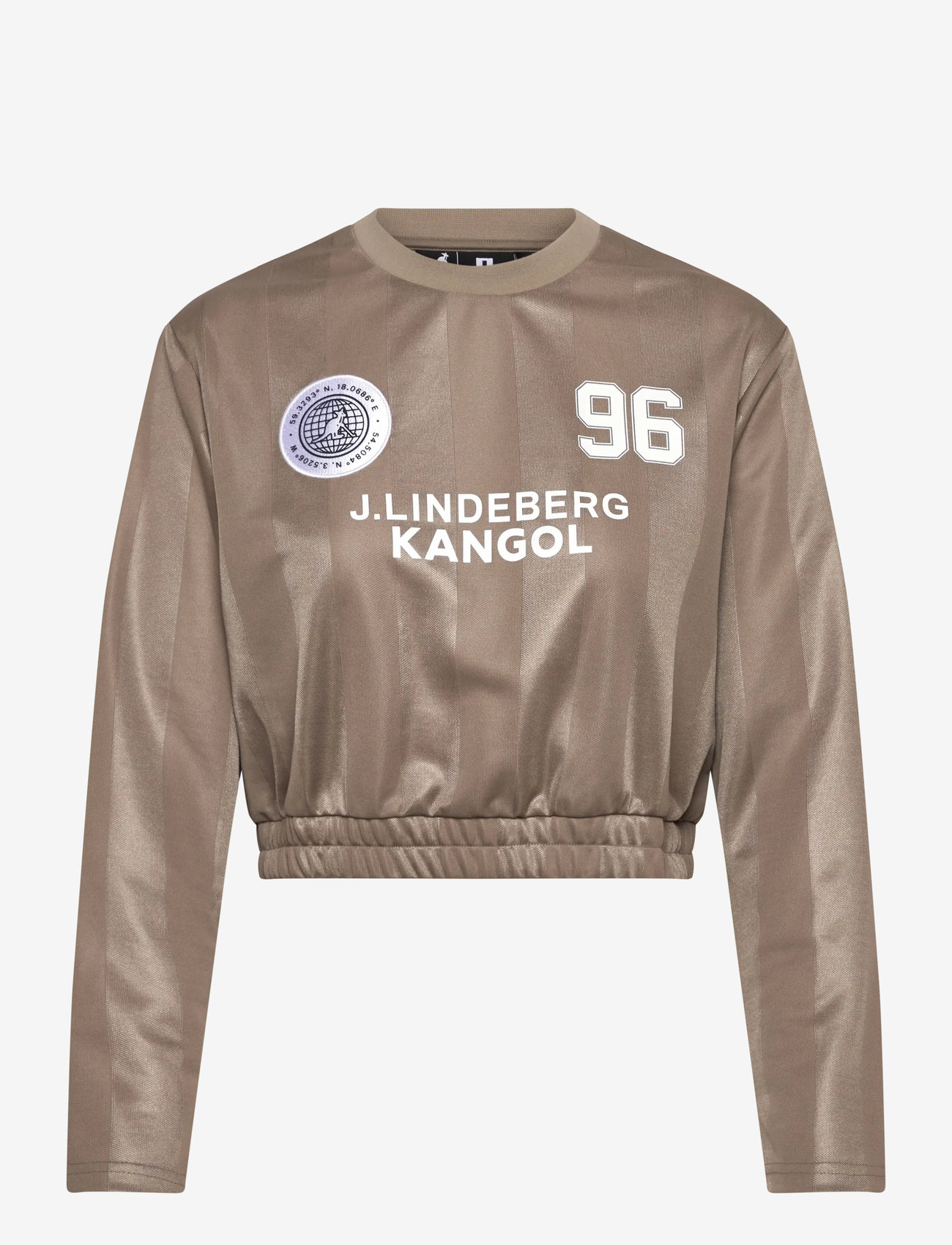 J. Lindeberg - Fiona Football Jersey - alussärgid ja t-särgid - vintage khaki - 1
