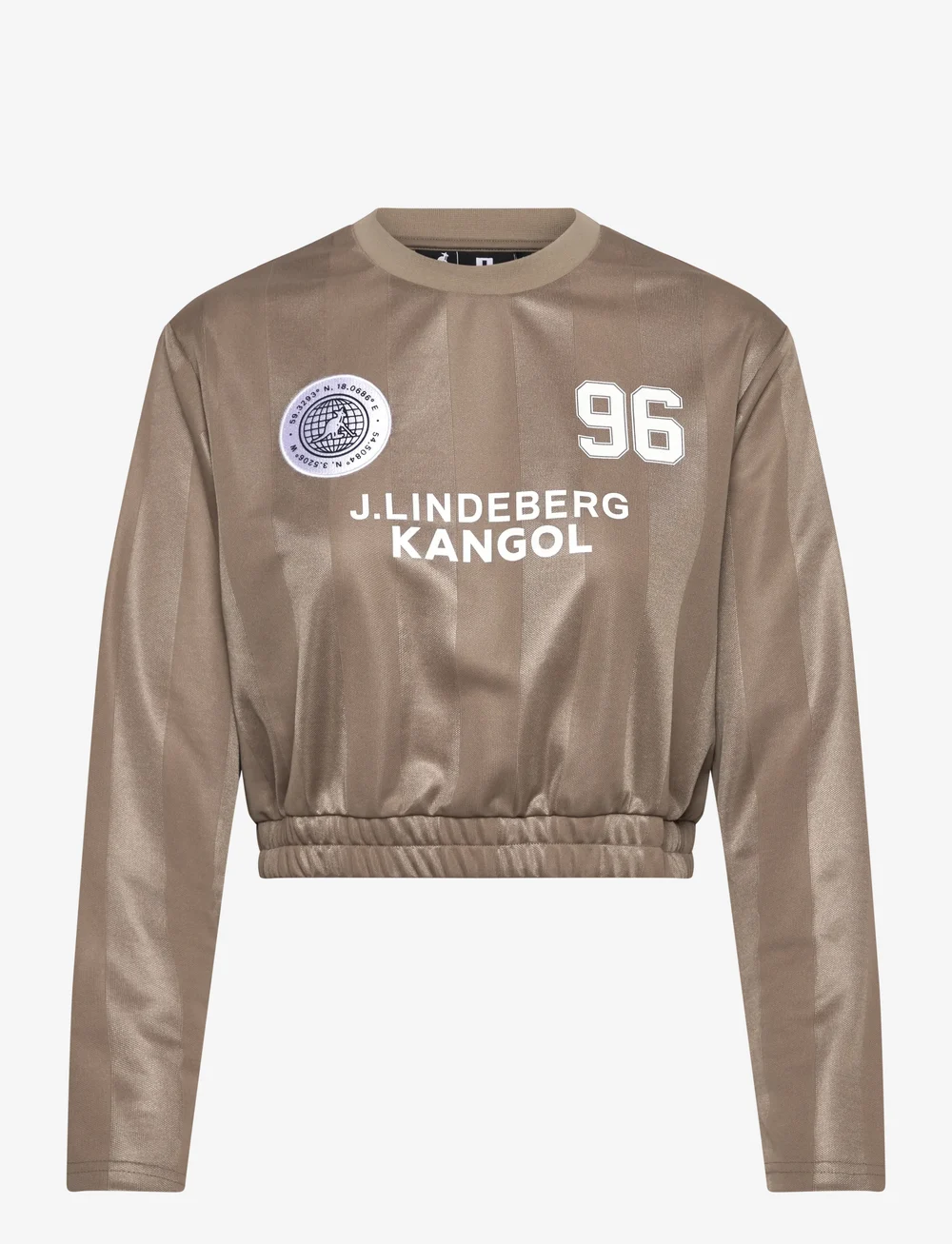J. Lindeberg - Fiona Football Jersey - alussärgid ja t-särgid - vintage khaki - 1
