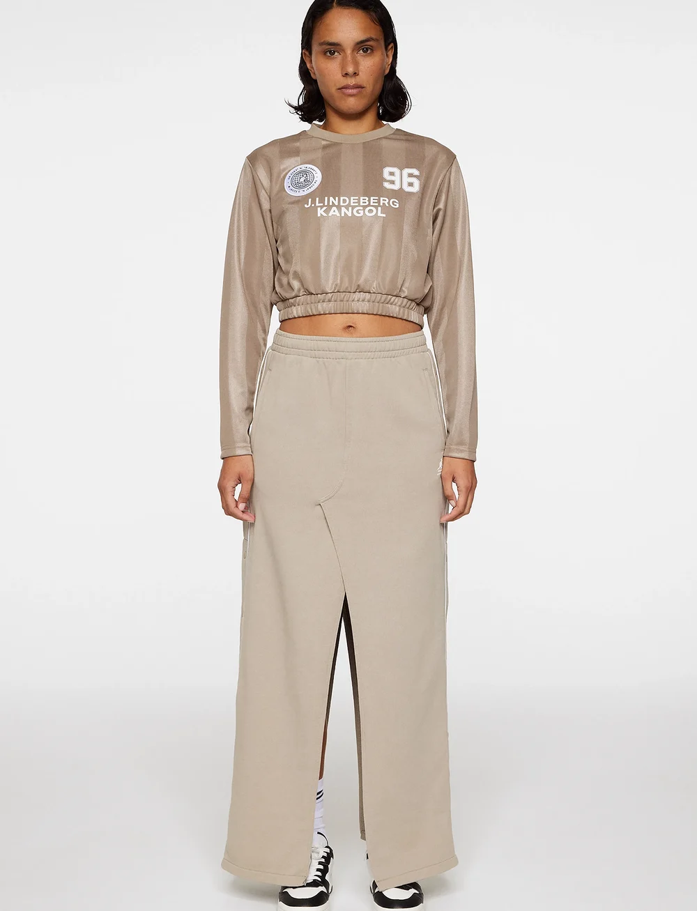 J. Lindeberg - Fiona Football Jersey - alussärgid ja t-särgid - vintage khaki - 4