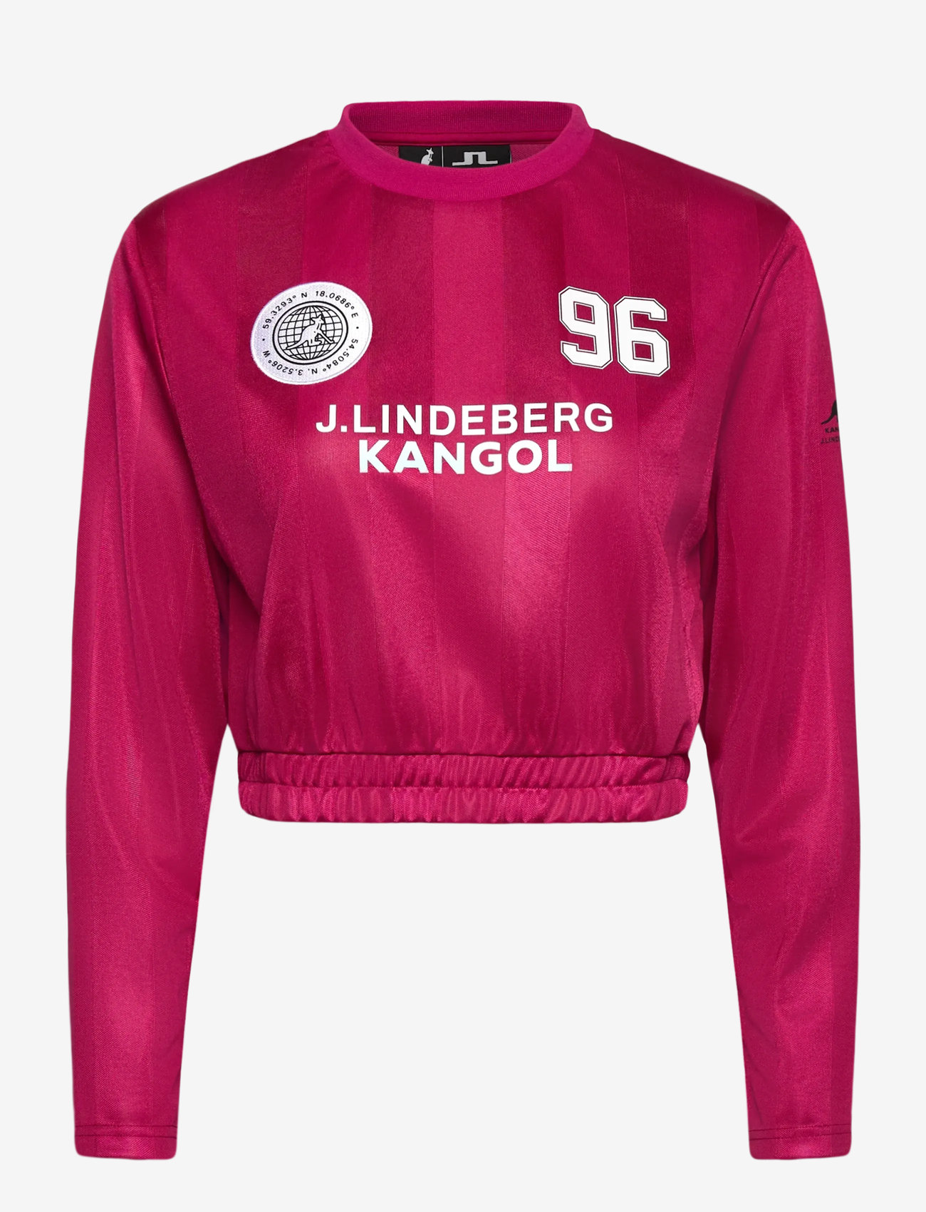 J. Lindeberg - Fiona Football Jersey - langærmede t-shirts - vivacious - 1
