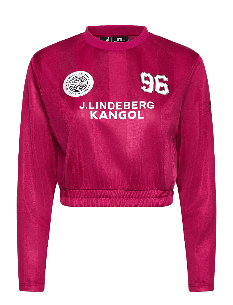 J. Lindeberg - Fiona Football Jersey - långärmade tröjor - vivacious - 1