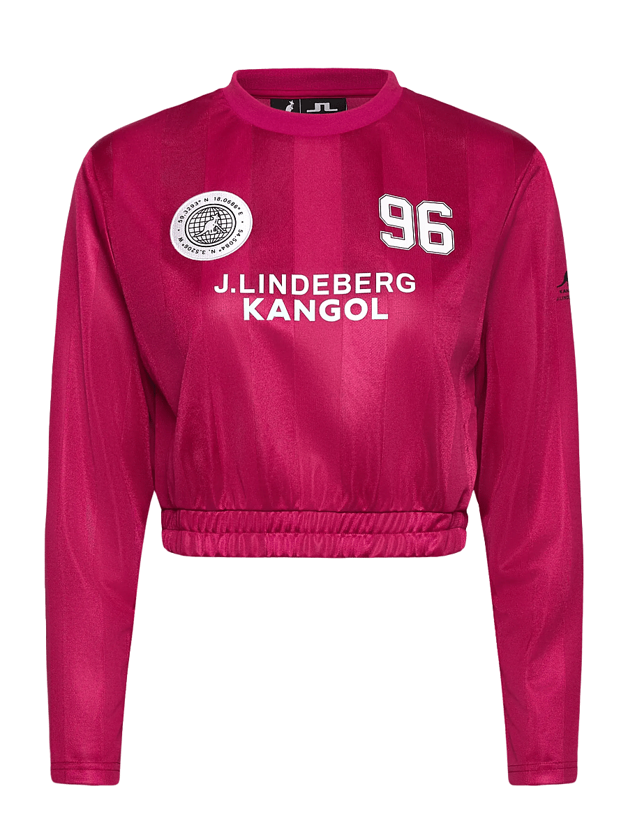 J. Lindeberg - Fiona Football Jersey - langærmede t-shirts - vivacious - 1