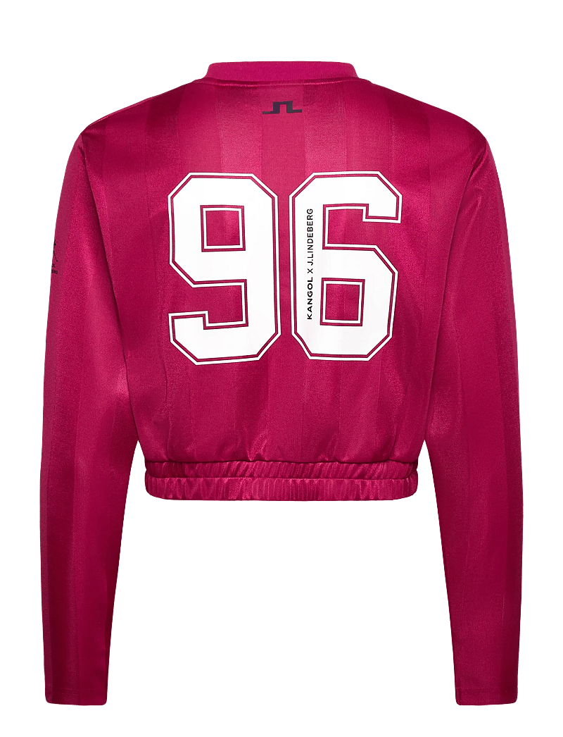 J. Lindeberg - Fiona Football Jersey - långärmade tröjor - vivacious - 2