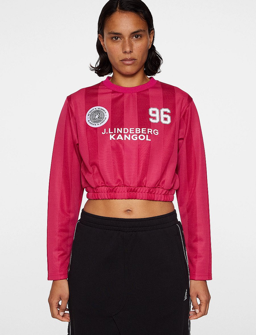 J. Lindeberg - Fiona Football Jersey - langærmede t-shirts - vivacious - 0