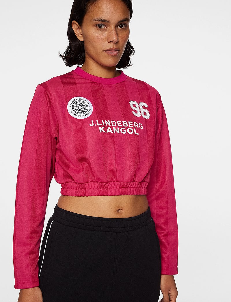 J. Lindeberg - Fiona Football Jersey - långärmade tröjor - vivacious - 5