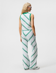 J. Lindeberg - Freja Knitted Top - green bias stripe - 2