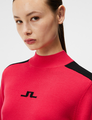 J. Lindeberg - Adeline Knitted Sweater - poolopaidat - rose red - 4