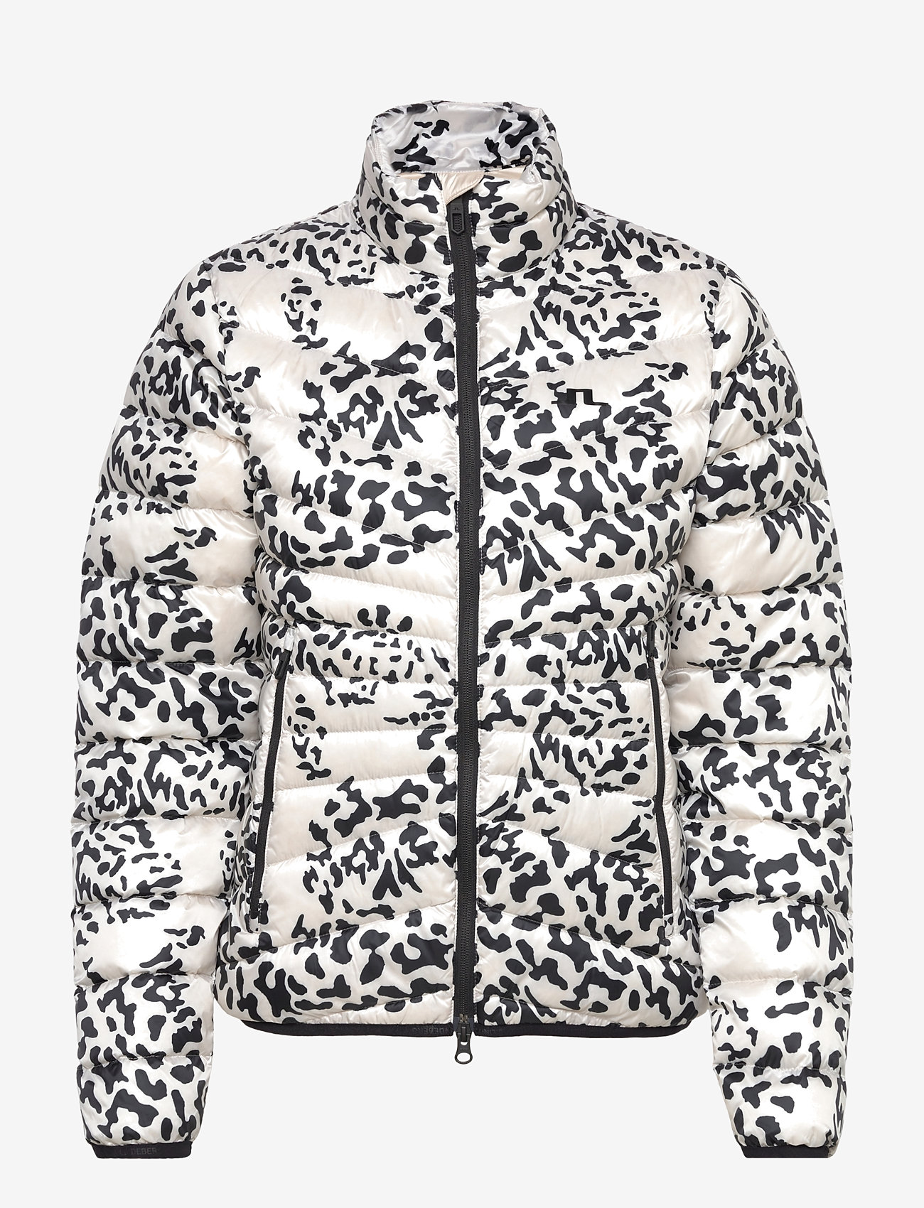 J. Lindeberg - Lara Light Down Jacket Print - gewatteerde jassen - snake rock moonbeam m - 1