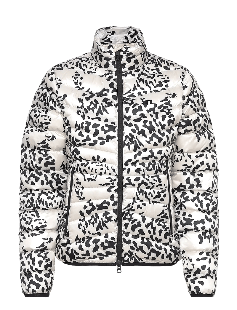 J. Lindeberg - Lara Light Down Jacket Print - gewatteerde jassen - snake rock moonbeam m - 1