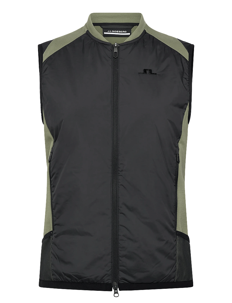J. Lindeberg - Sanaa Hybrid Vest - Õueriided - oil green - 0