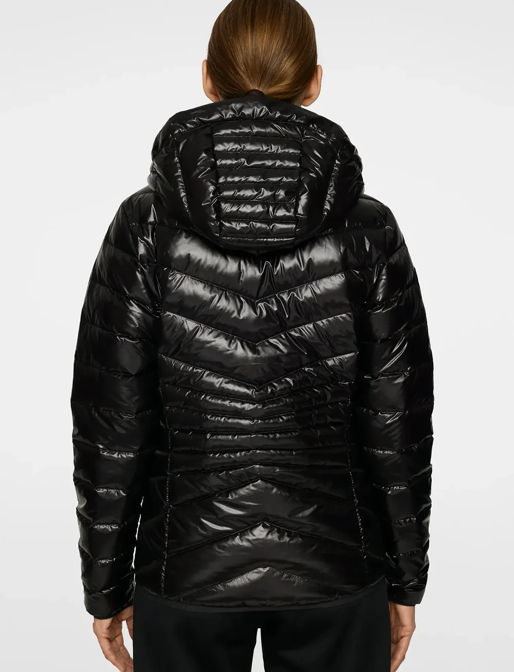 J. Lindeberg - Lara Light Down Hood - sulejoped ja voodriga joped - black - 3