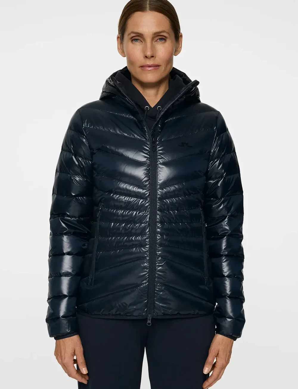 J. Lindeberg - Lara Light Down Hood - sulejoped ja voodriga joped - jl navy - 0