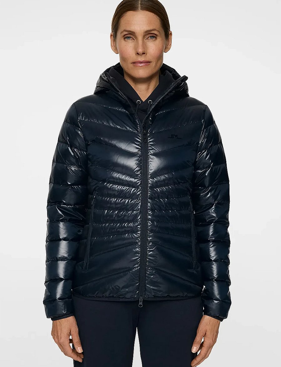 J. Lindeberg - Lara Light Down Hood - winterjacken - jl navy - 0