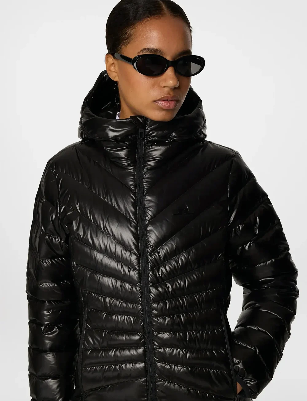 J. Lindeberg - Lara Light Down Parka - parkad - black - 5