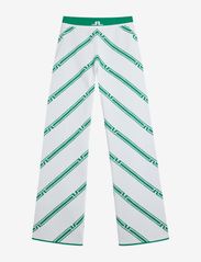Emmie Knitted Pant - GREEN BIAS STRIPE