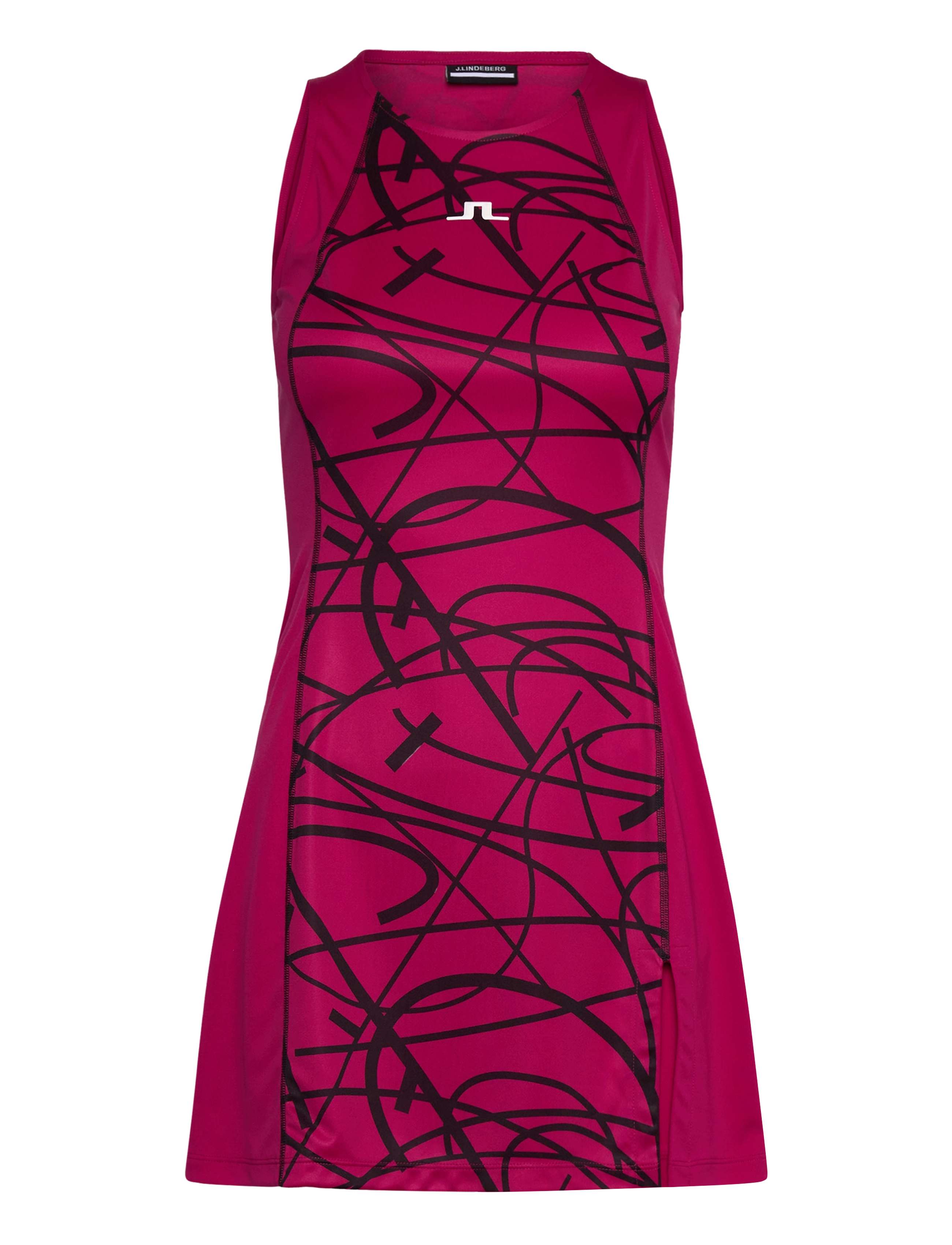 J. Lindeberg Maddy Printed Dress - Sports de raquette - COURT SWIRL VIVACIOUS M / red