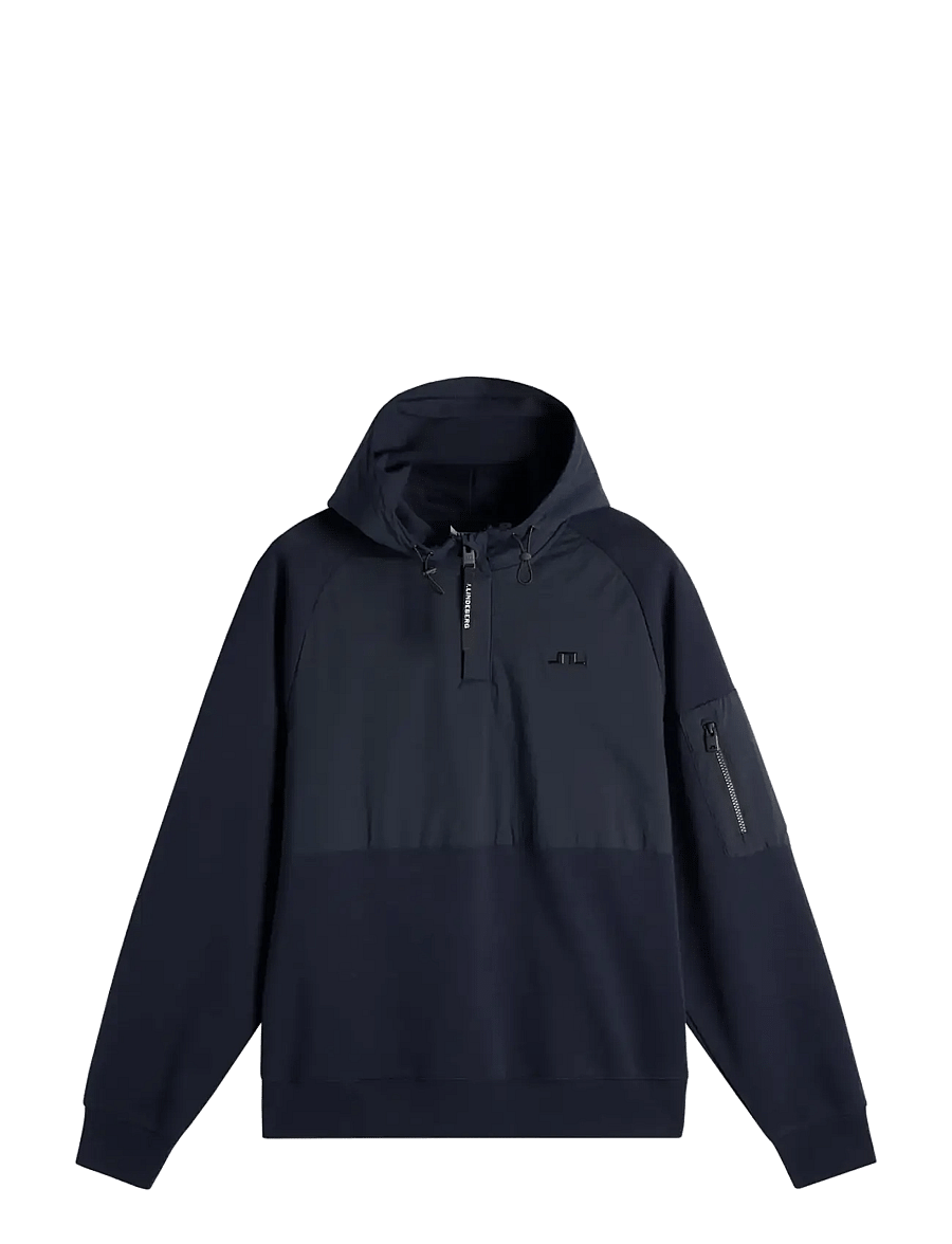 J. Lindeberg - Mijo Hybrid Hoodie - golf-jacken - jl navy - 1