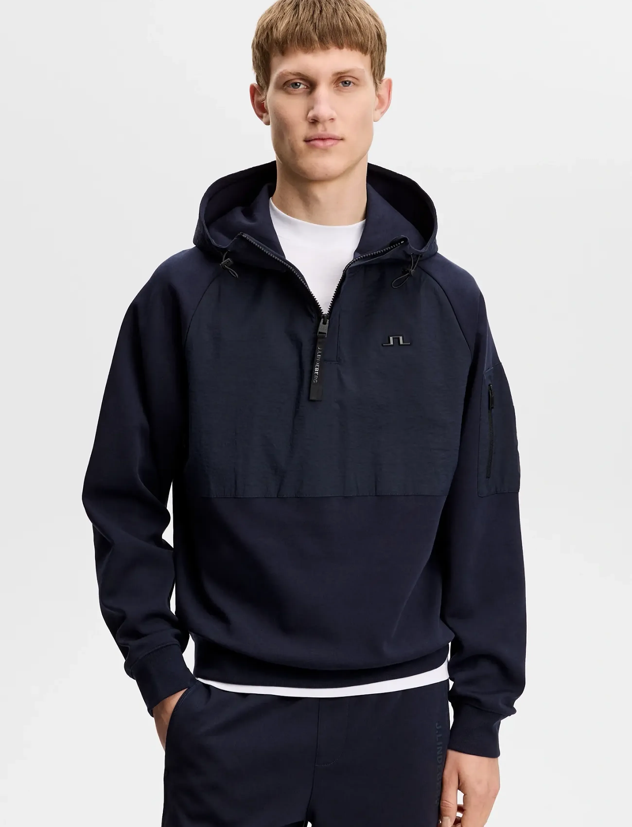 J. Lindeberg Mijo Hybrid Hoodie - Skandinavisk - JL NAVY / navy