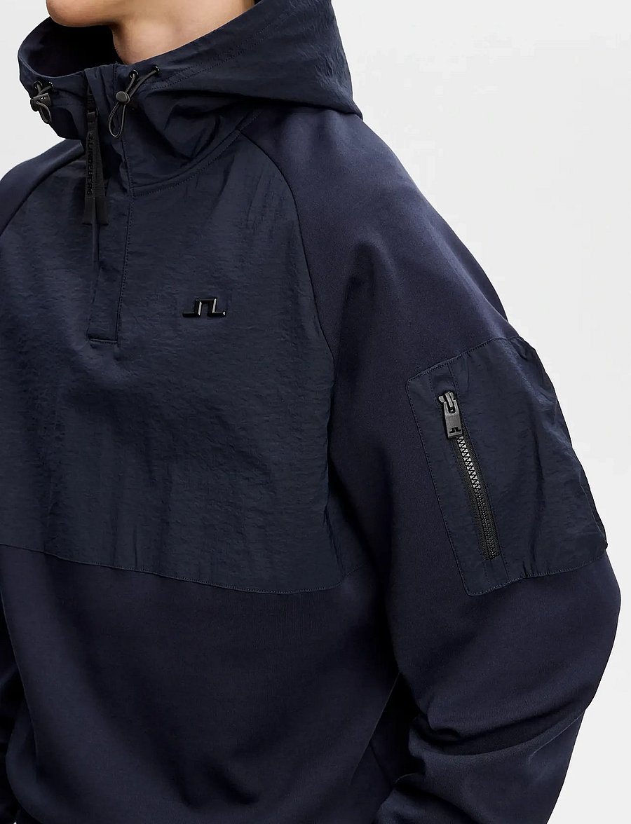 J. Lindeberg - Mijo Hybrid Hoodie - golfijakid - jl navy - 4