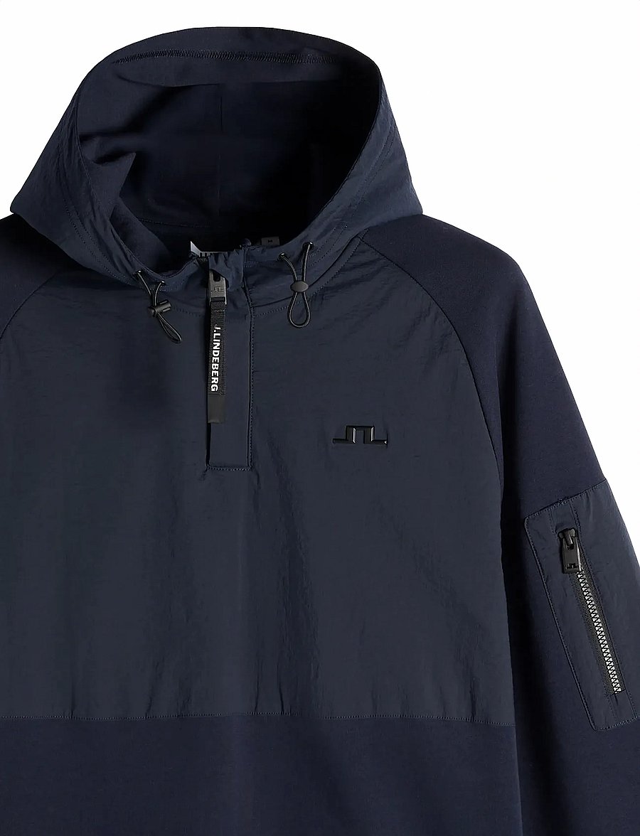 J. Lindeberg - Mijo Hybrid Hoodie - golf-jacken - jl navy - 5