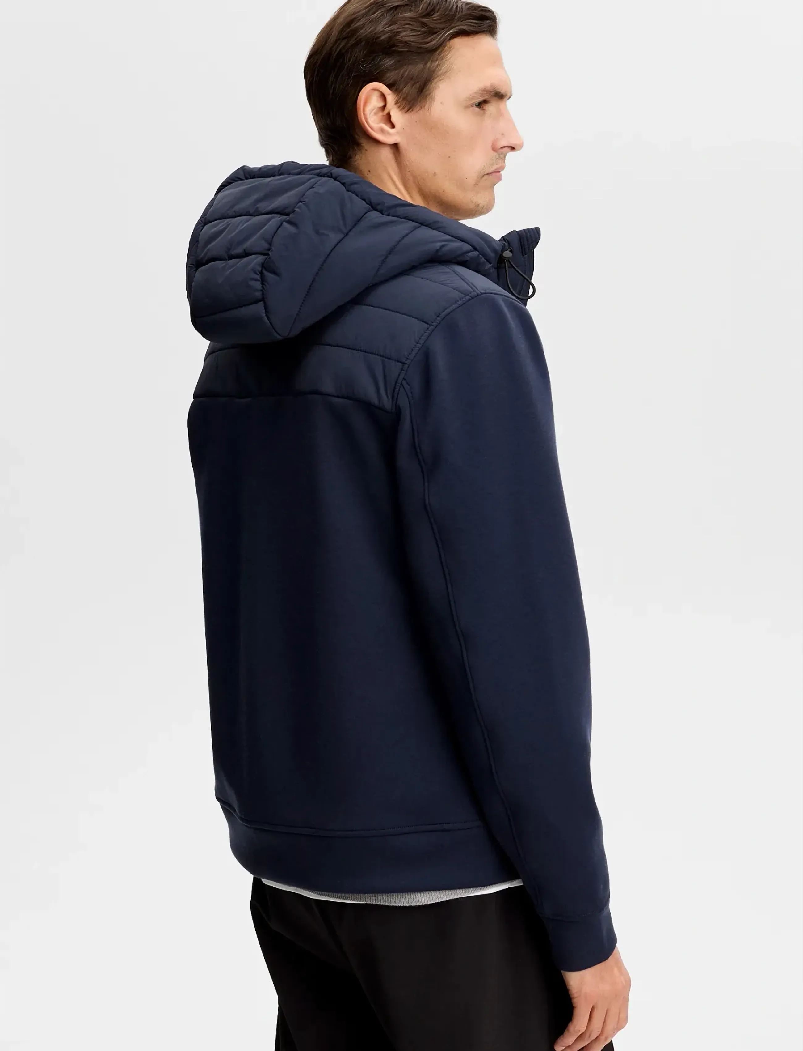 J. Lindeberg - Gage Hybrid Hood Jacket - hybridjackor - jl navy - 2