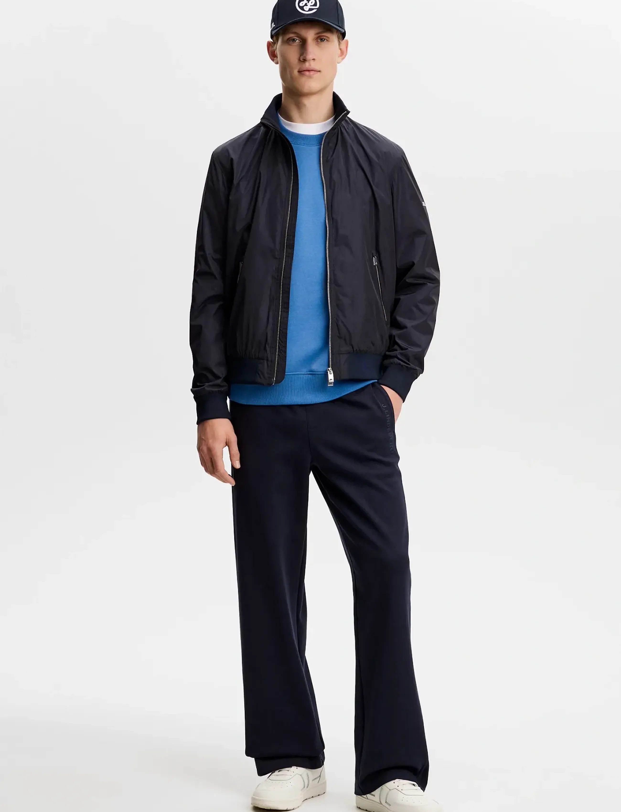 J. Lindeberg - Alpha Crew Neck - clothing - federal blue - 3