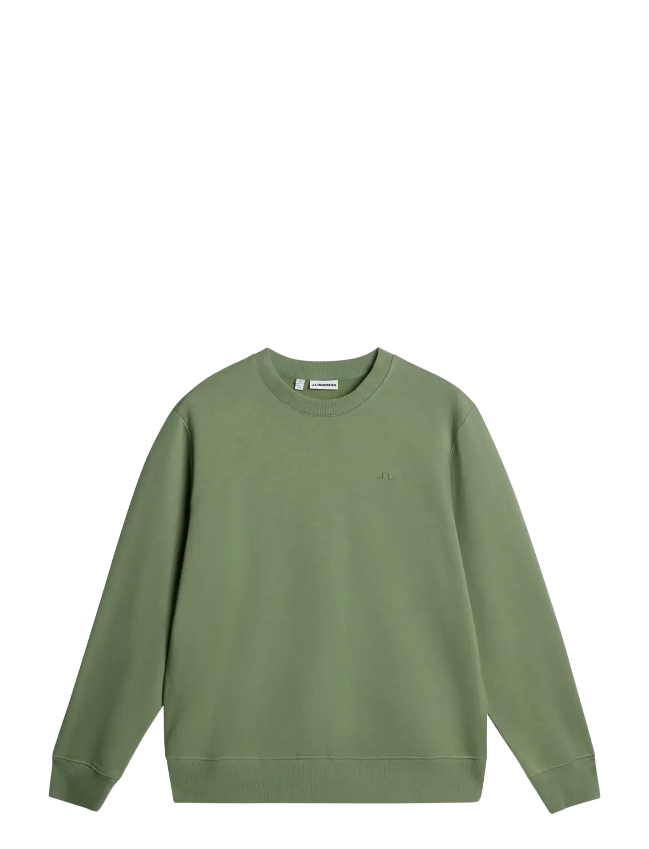 J. Lindeberg Alpha Crew Neck - J.Lindeberg - HEDGE GREEN / khaki/green