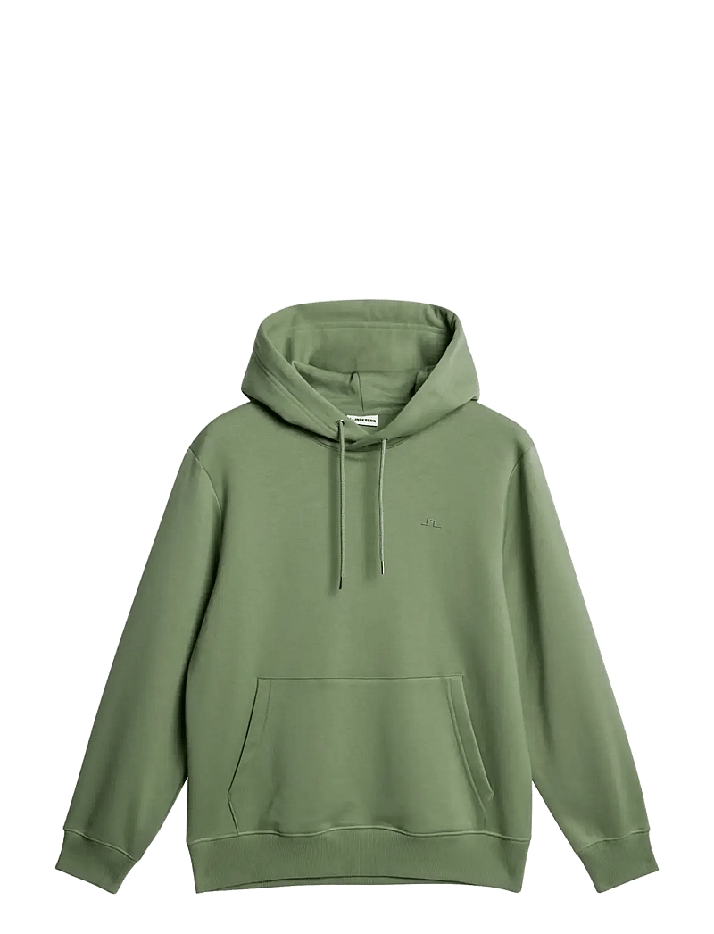 J. Lindeberg - Alpha Hood - hættetrøjer - hedge green - 1