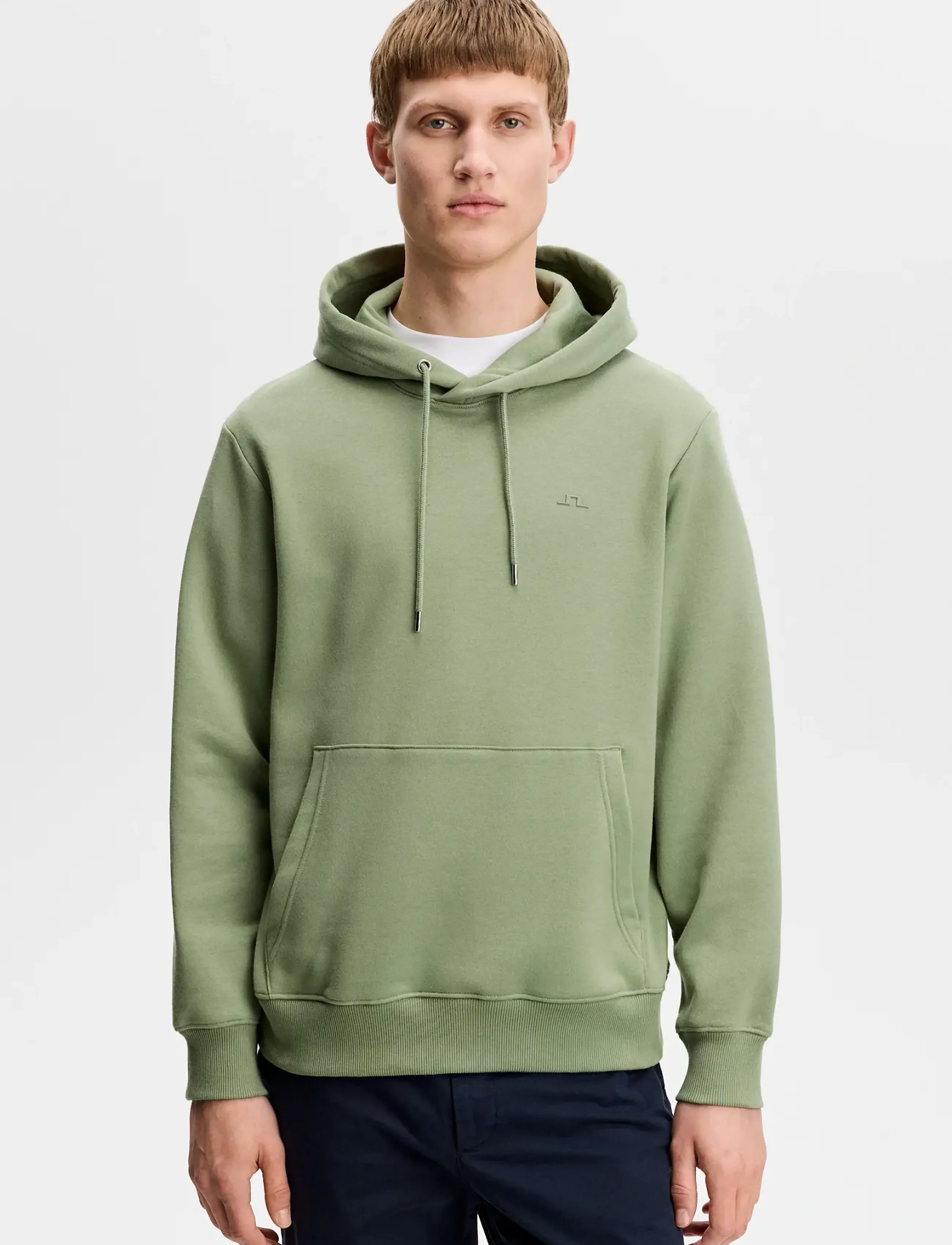 J. Lindeberg Alpha Hood - Sweatshirts - HEDGE GREEN / khaki/green