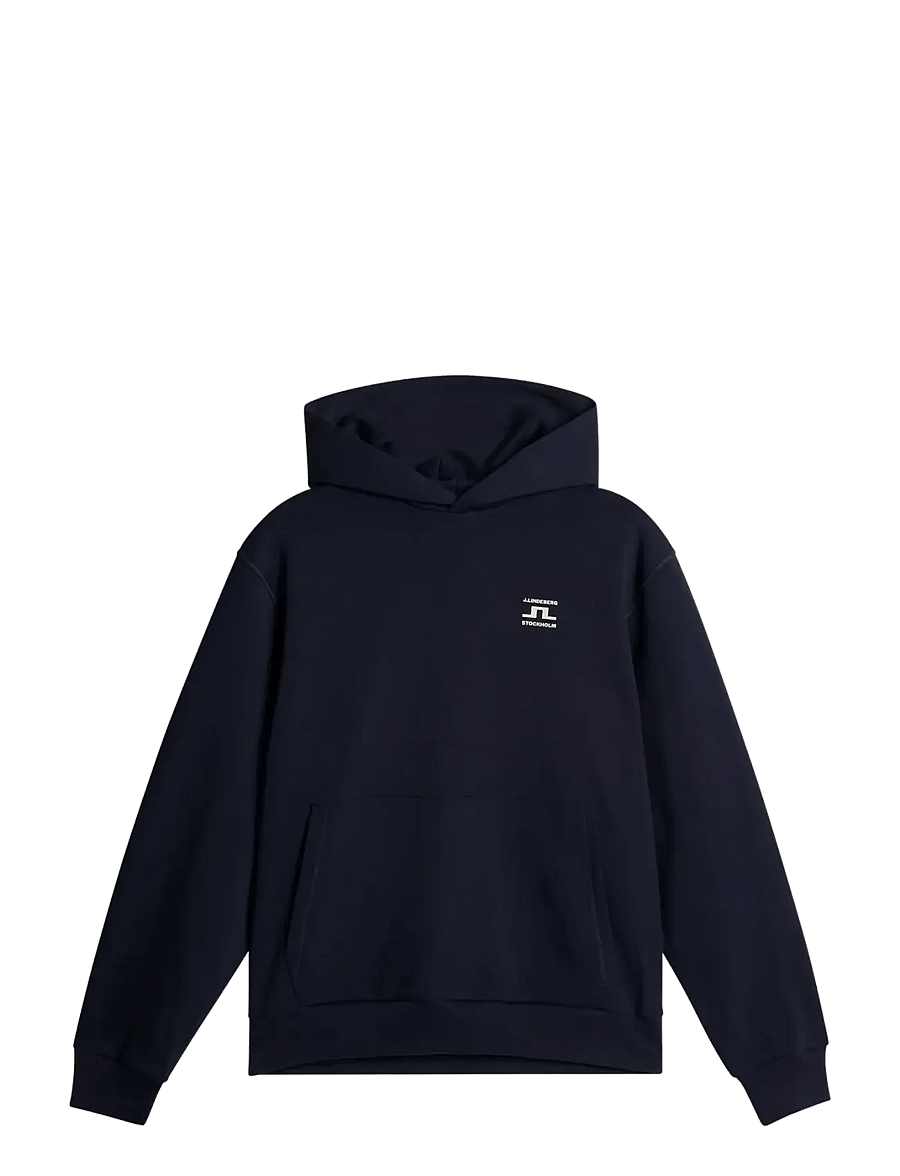 J. Lindeberg - Club Printed Hood - bluzy z kapturem - jl navy - 1