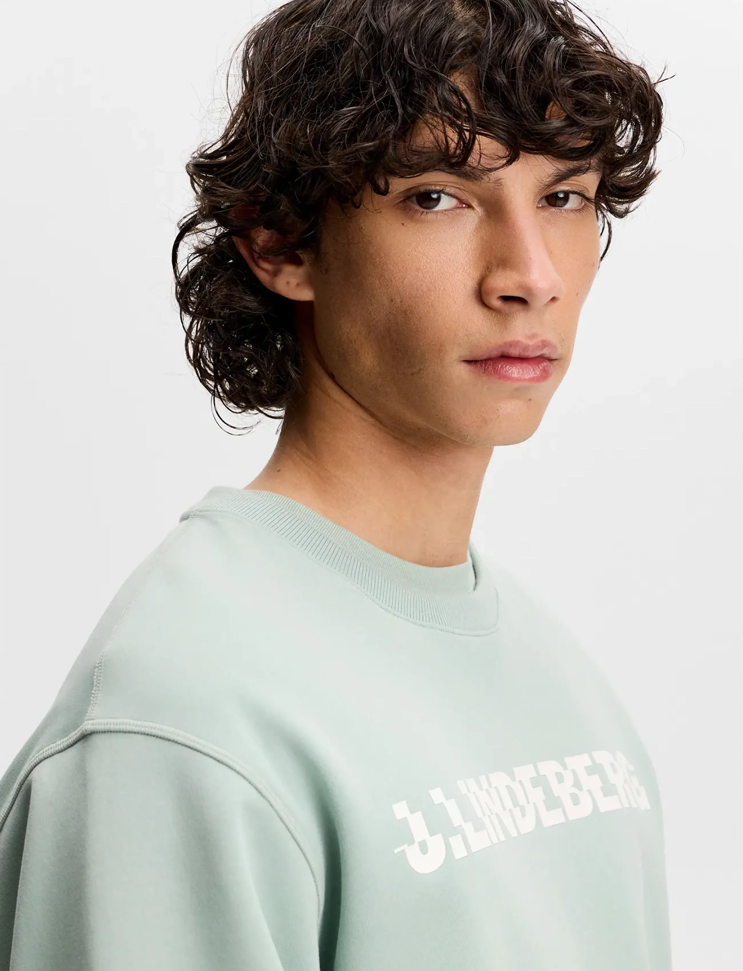 J. Lindeberg - Club Printed Crew Neck - kleidung - jadeite - 4