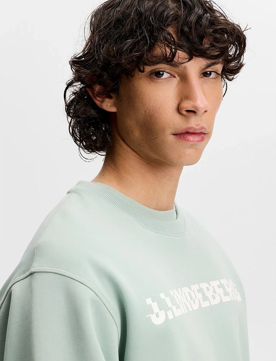 J. Lindeberg - Club Printed Crew Neck - kleidung - jadeite - 4