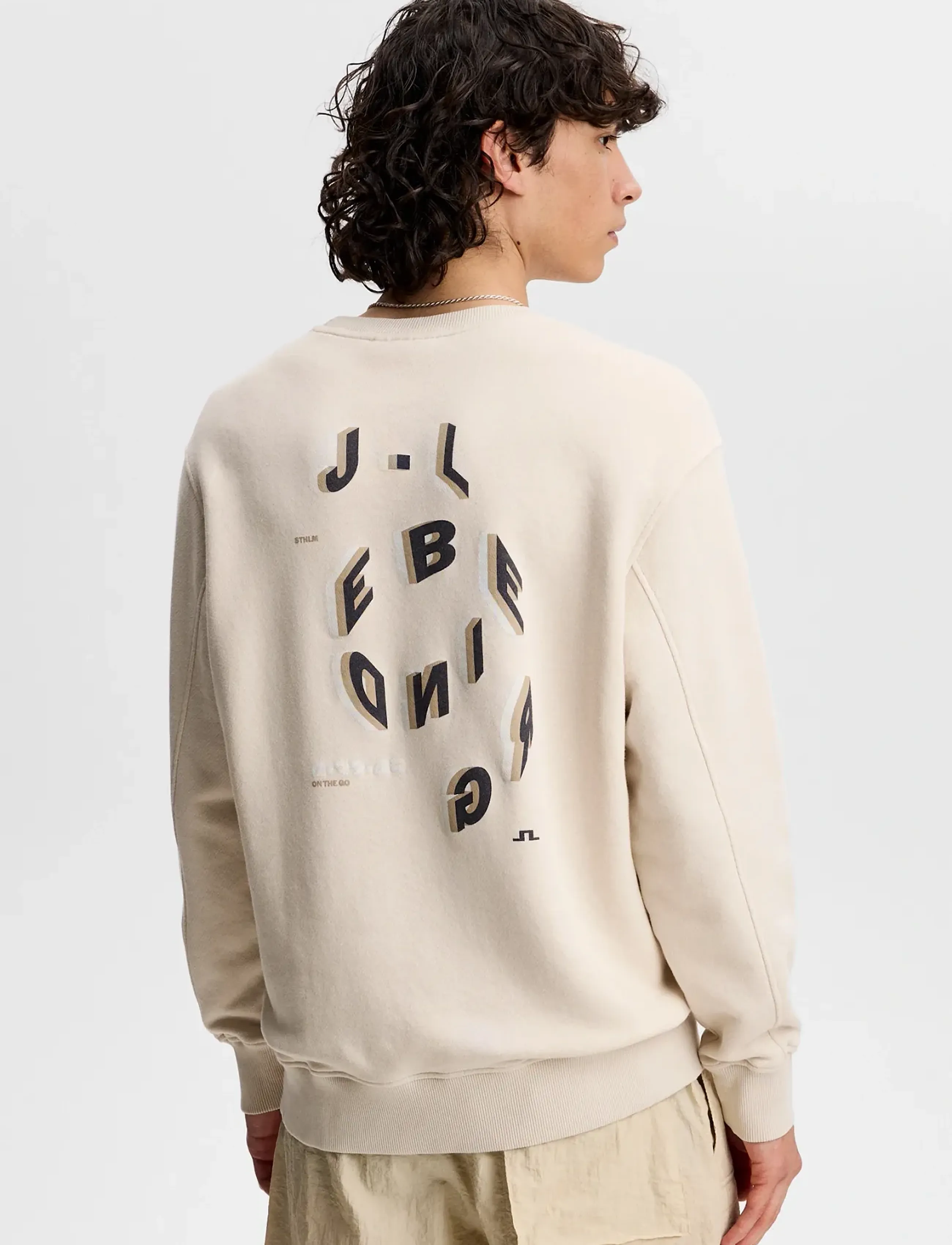J. Lindeberg - Cardon Crew Neck - vacation essentials - moonbeam - 3