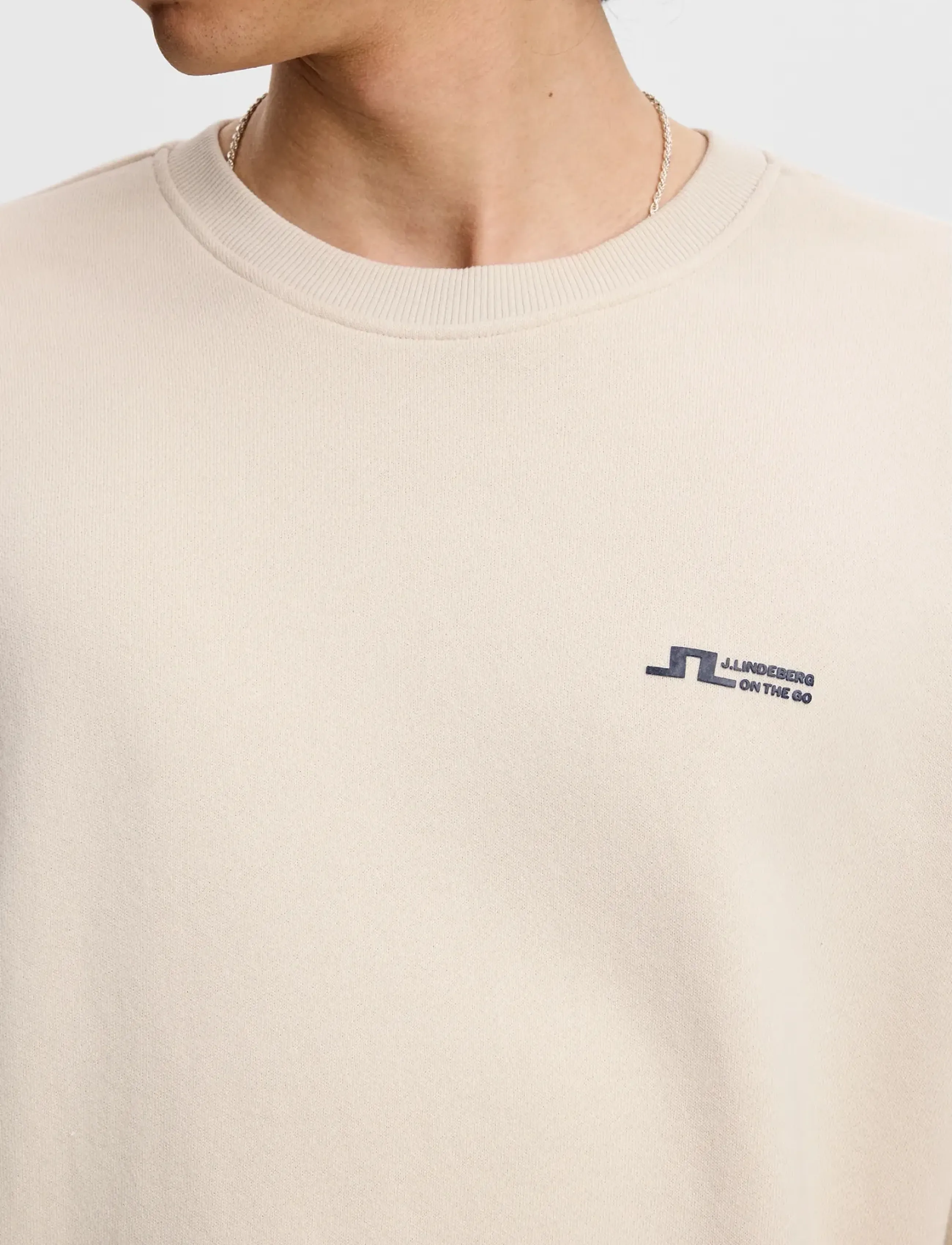 J. Lindeberg - Cardon Crew Neck - vacation essentials - moonbeam - 5