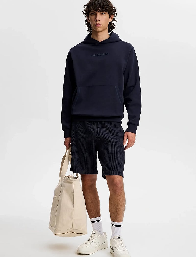 J. Lindeberg - Simon Waffle Shorts - sweatshorts - jl navy - 3