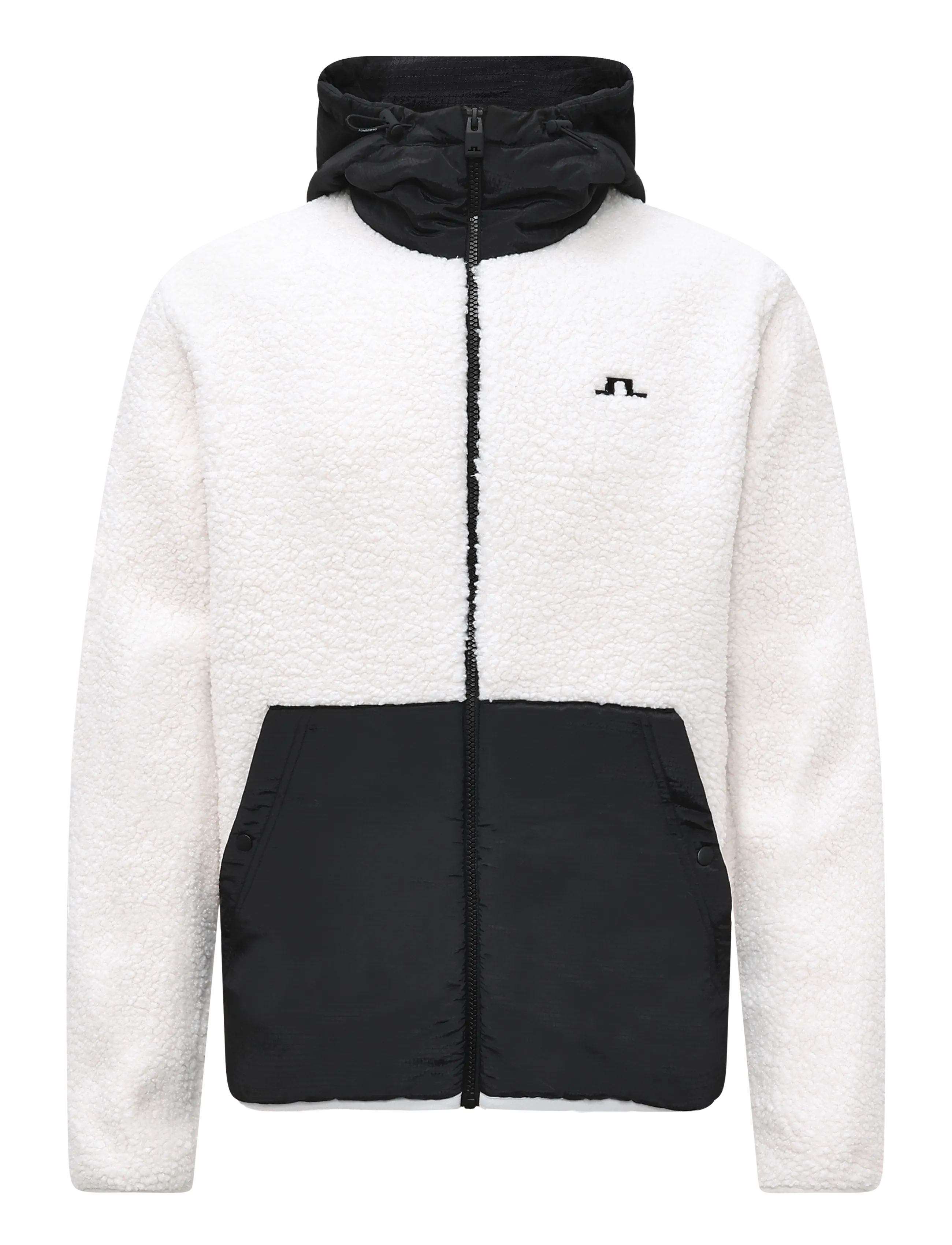 J. Lindeberg - Varek Hybrid Zip Hood - hybridjackor - tofu - 1